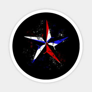 American Flag Nautical Star Magnet